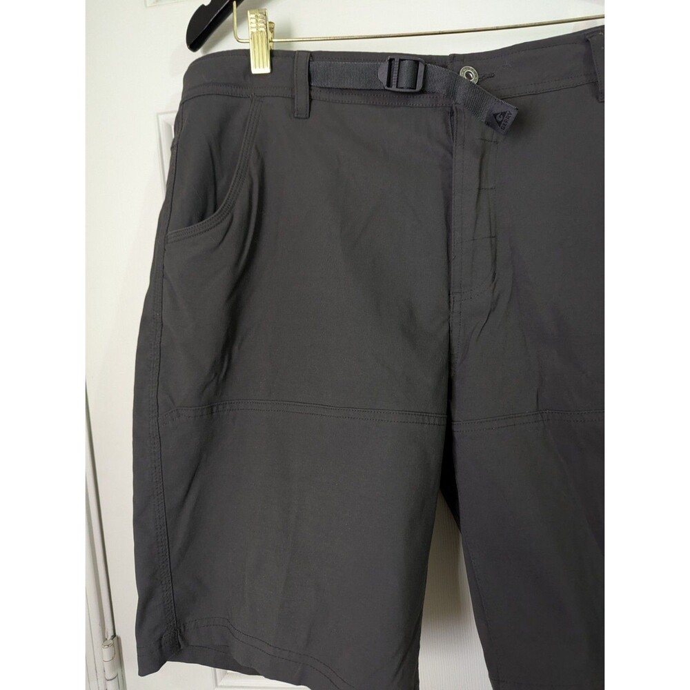 Gerry Cargo Hiking Shorts Mens 36 Dark Gray Nylon Blend Belted Pockets Quick Dry - Picture 3 of 12